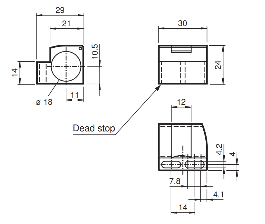 107460 - Suporte de Montagem Pepperl Fuchs BF-18 F