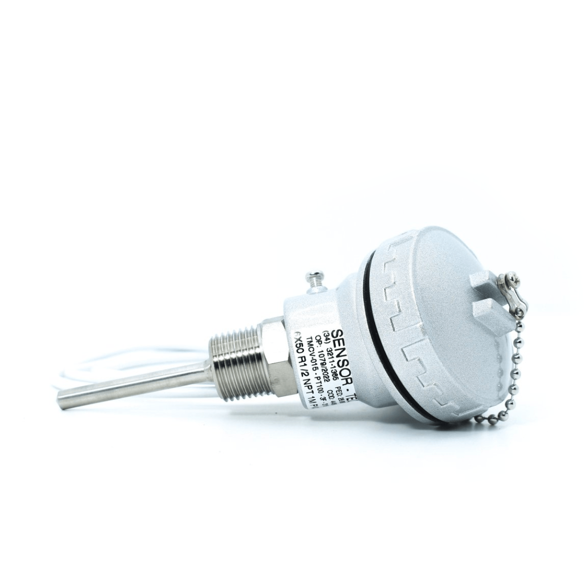 4469 - Sensor Tipo PT100 3F 6X50mm R 1/2NPT 316 KSC 1,0M PVC