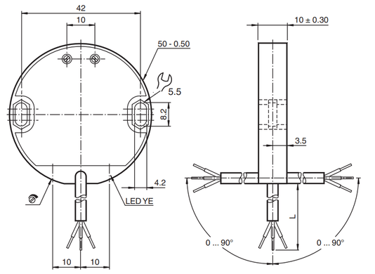 046139 - Sensor Capacitivo Pepperl Fuchs CJ30-50K10-E0123-Y46139