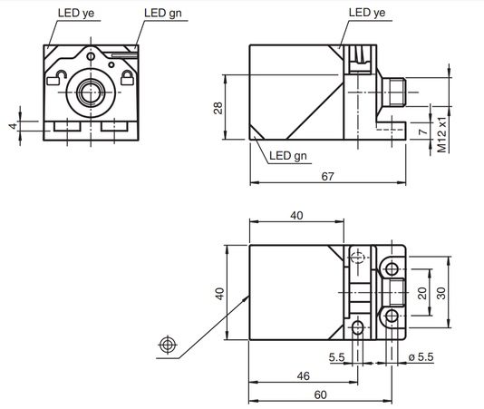 120992 - Sensor Indutivo  Pepperl Fuchs NBN40-L2-A2-V1