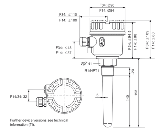 121348 - Sensor de Nível Pepperl Fuchs LCL1-N3K-CE5N-NA