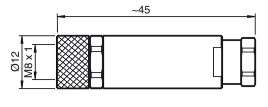 125688 - Conector Fêmea Reto Pepperl Fuchs V31-GM