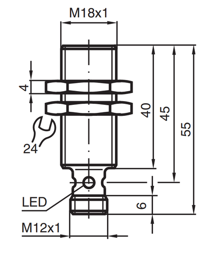126071 - Sensor Indutivo  Pepperl Fuchs NCB5-18GM40-Z0-V1