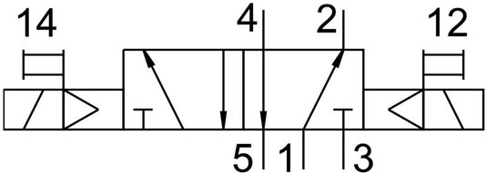 150980 - Válvula Solenóide Festo JMFH-5/2-D-1-C