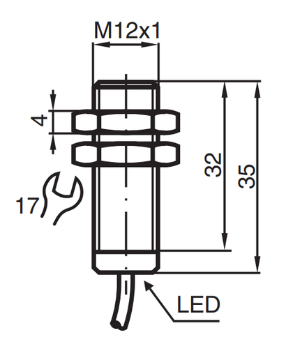 181094 - Sensor Indutivo Pepperl Fuchs NCB2-12GM35-N0 123G1X3D