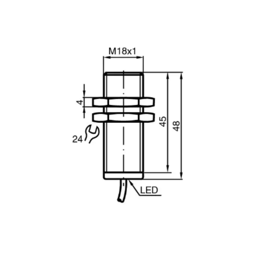 182906 - Sensor Indutivo Pepperl Fuchs NCB8-18GM50-Z5