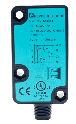 183811 - Sensor Fotoelétrico Pepperl Fuchs RL31-54/73C/136
