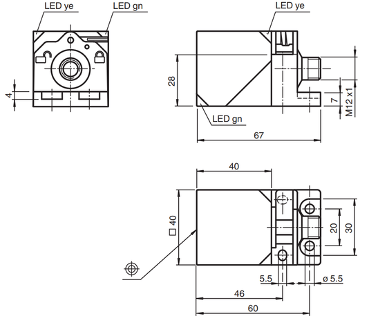 187548 - Sensor Indutivo Pepperl Fuchs NBB20-L2-A2-V1