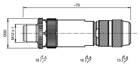 208872 - CONECTOR V15SB-G-ABG-PG9