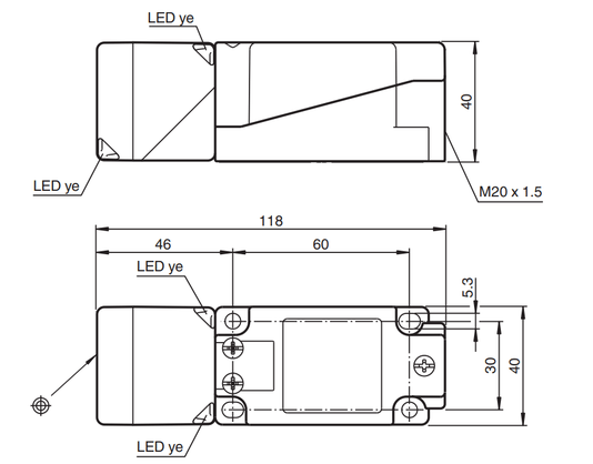 212435 - Sensor Indutivo Pepperl Fuchs NBB15-U1K-N0 123G1XXD