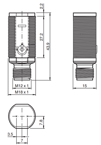 214916 - Sensor Ótico Pepperl Fuchs GLV18-55-G/73/120