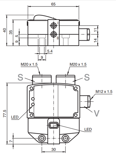 226326 - Sensor de Válvula de Processo Pepperl Fuchs NCN3-F31K-B3B-B31
