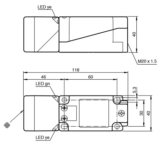 238886 - SENSOR NBB40-U1-UU