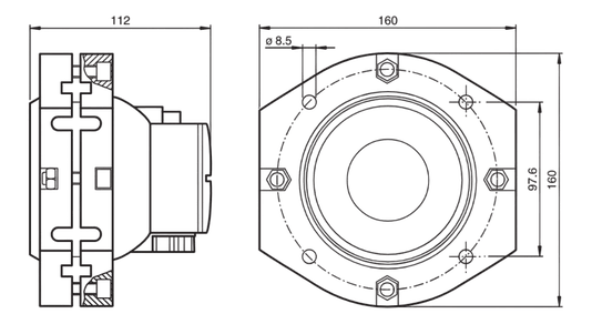 250791 - Sensor Ultrassônico Pepperl Fuchs UC10000-F260-IE9R2