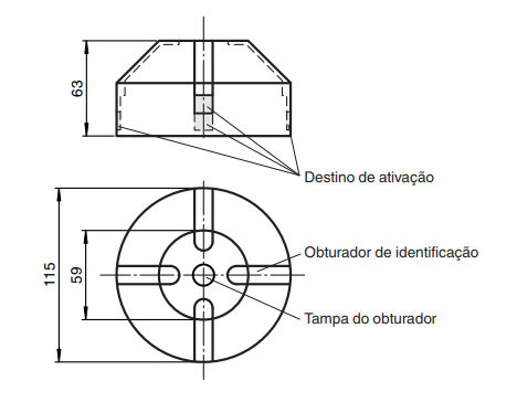 263361 - Ativador de Sensor de Válvula de Processo Pepperl Fuchs BT115A123GXX3D