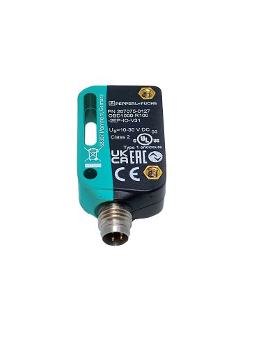267075-0127 - Sensor Fotoelétrico Pepperl Fuchs OBD1000-R100-2EP-IO-V31