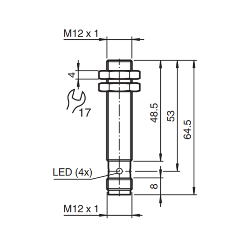 326161-0010 - Sensor Indutivo Pepperl Fuchs NBB4-12GM50-A0-V1