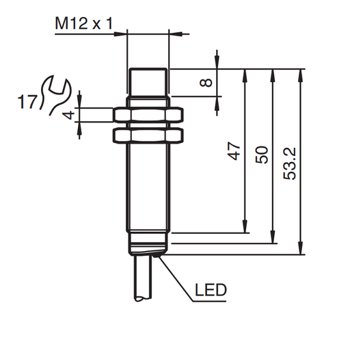 326161-0077 - Sensor Indutivo Pepperl Fuchs NBN4-12GM50-A2