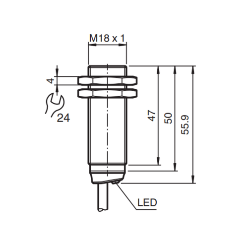 326161-0106 - Sensor Indutivo Pepperl Fuchs NBB5-18GM50-E0