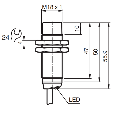 326161-0131 - Sensor Indutivo Pepperl Fuchs NBN12-18GM50-E2