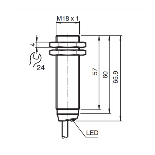 326161-0205 - Sensor Indutivo Pepperl Fuchs NBB8-18GM60-A2