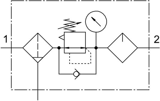 530244 - Unidade de Tratamento de Ar Comprimido Festo MSB6-1/2-FRC5:J1M1