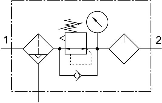 530246 - Unidade de Tratamento de Ar Comprimido Festo MSB6-1/2-FRC6:J2M1