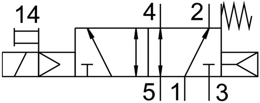 574428 - Válvula Solenoide Festo VUVG-L18-M52-RT-G14-1P3