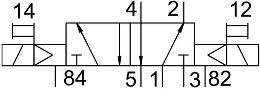 575516 - Válvula Solenóide Festo VUVS-L25-B52-D-G14-F8