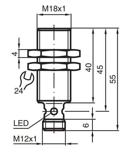 70133059 - Sensor Indutivo Pepperl Fuchs NCB8-18GM40-N0-V1