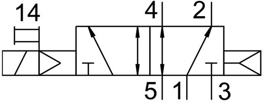 8042563 - Válvula Solenóide Festo VUVG-LK14-M52-AT-G18-1H2L-S