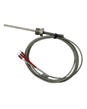 17641 - SENSOR PT100 - 3F - 6 X 100MM - R1/2 BSP - MOLA 304 - 2,5M FFT - RANGE ATE 300ºC