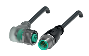 240784-0006 - Cabo com Conector Angular Pepperl Fuchs V1-W-E8W-BK0,6M-PUR-A-V1-G