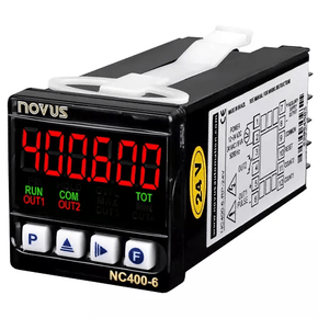 8040019082 - Contador de Pulsos Novus Digital NC400-6-RP C/ RS485