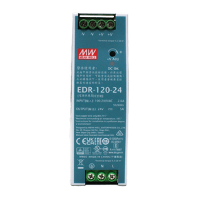 EDR-120-24 - FONTE CHAVEADA, DIN ENTRADA UNIVERSAL AC/DC 120