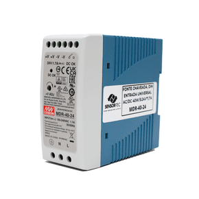 MDR-40-24 - FONTE CHAVEADA, DIN ENTRADA UNIVERSAL AC/DC 40W/S:24V*1,7A