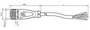 036356 - Cabo com conector reto V1-G-20M-PVC