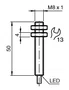 304615-0099 - Sensor Indutivo Pepperl Fuchs NBB2-8GS50-E2